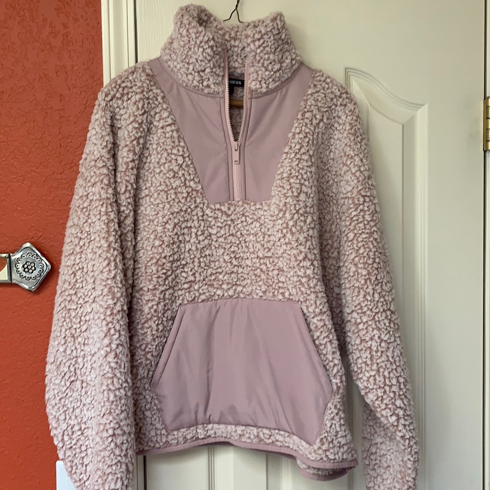 Dusty pink Sherpa